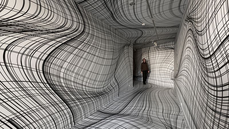 Vertigo-Inducing Room Illusions by Peter Kogler