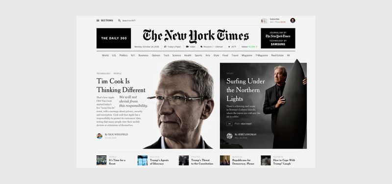 Editorial Design: The New York Times Redesign Concept