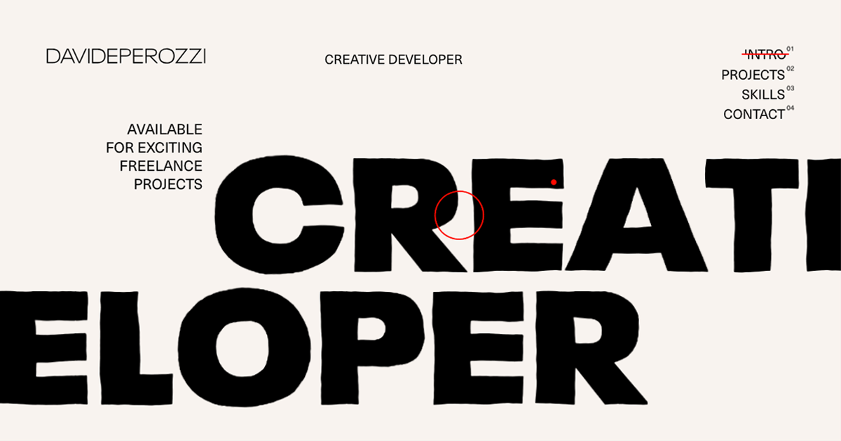 Davide Perozzi | Creative developer