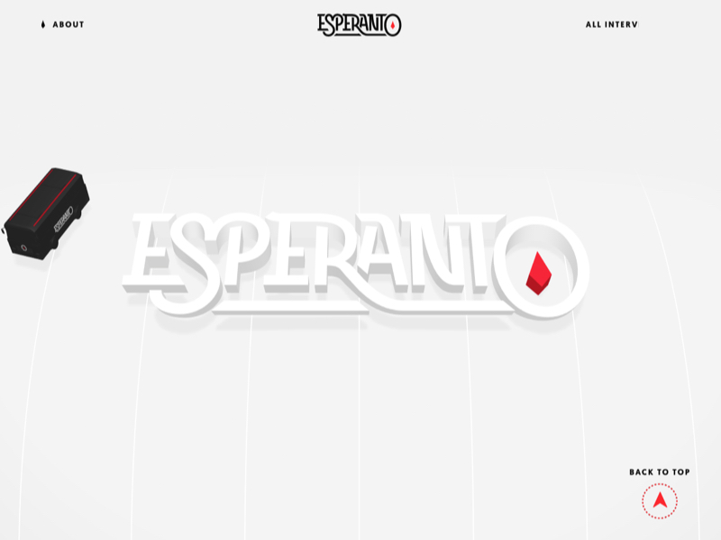 Esperanto - Interviews of creatives from all over the world.
