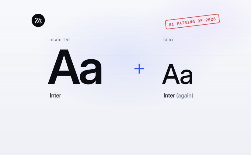 Font pairings 2026: we checked the fonts on 2,190 websites designers loved. Most of them used just one.